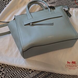 Coach Sky Blue Satchel Bag